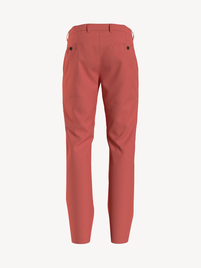 Férfi Tommy Hilfiger Custom fit essential comfort stretch chino Nadrág Fekete | HU 1102EBC